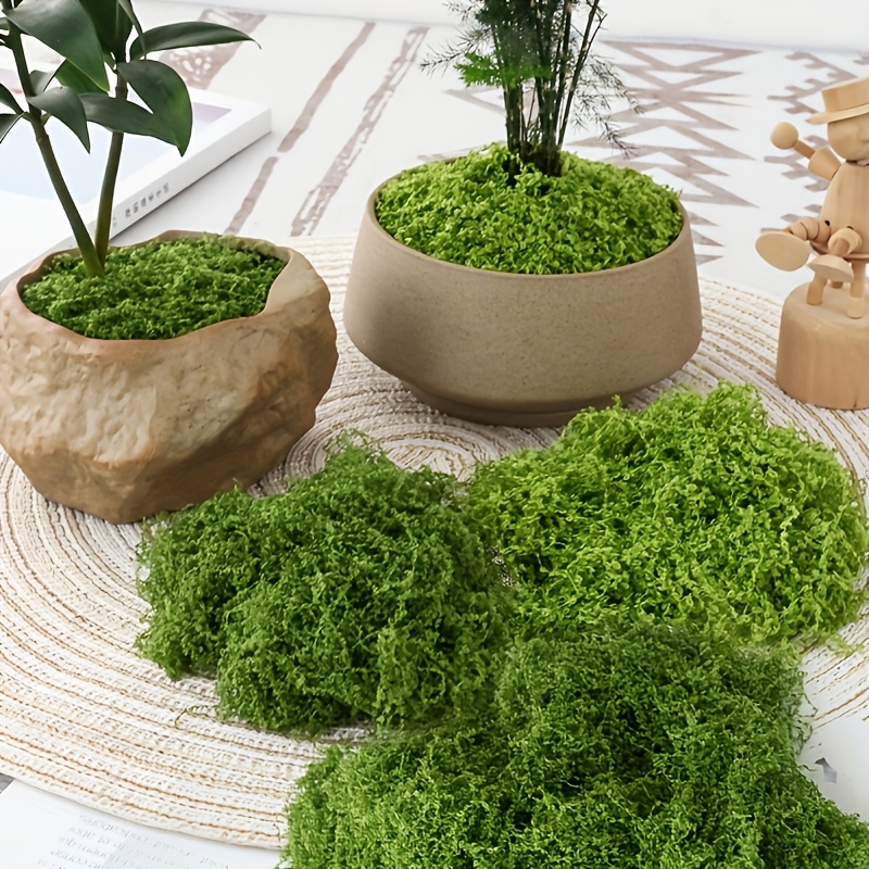 Sphagnum Moss Dry - Grande pacote realista musgo artificial natural