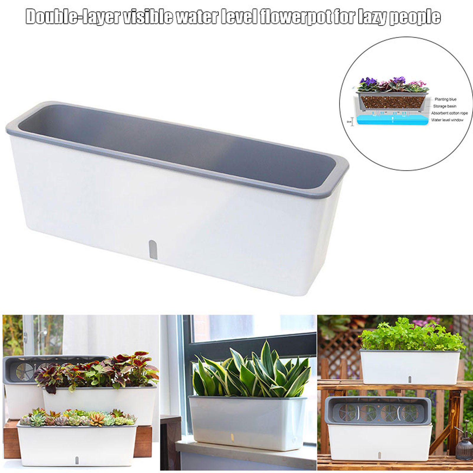 Vasos de plantador de rega aut - Self Watering Insert avaliação e preço