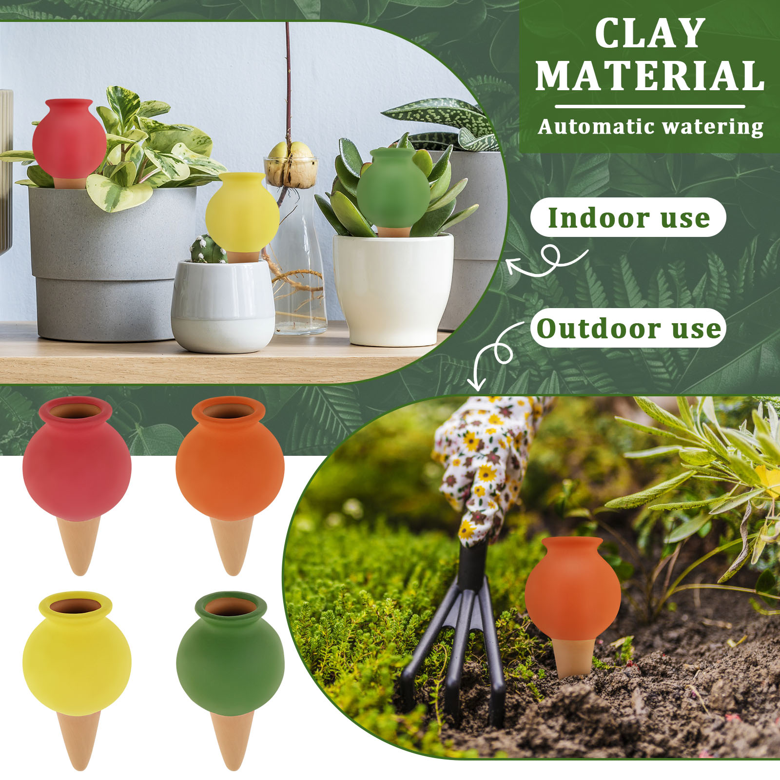 8 pçs terracota auto rega pico - Self Watering Insert avaliação e preço